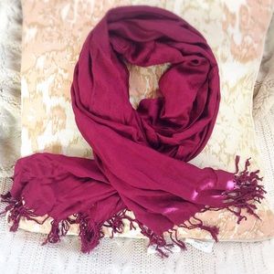 Red Pashmina Scarf
